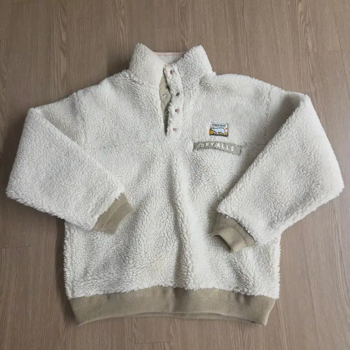 [BUNJANG] Human Made Boa Fleece Pullover White L / 휴먼메이드 보아 플리스 풀오버 화이트 L사이즈 판매