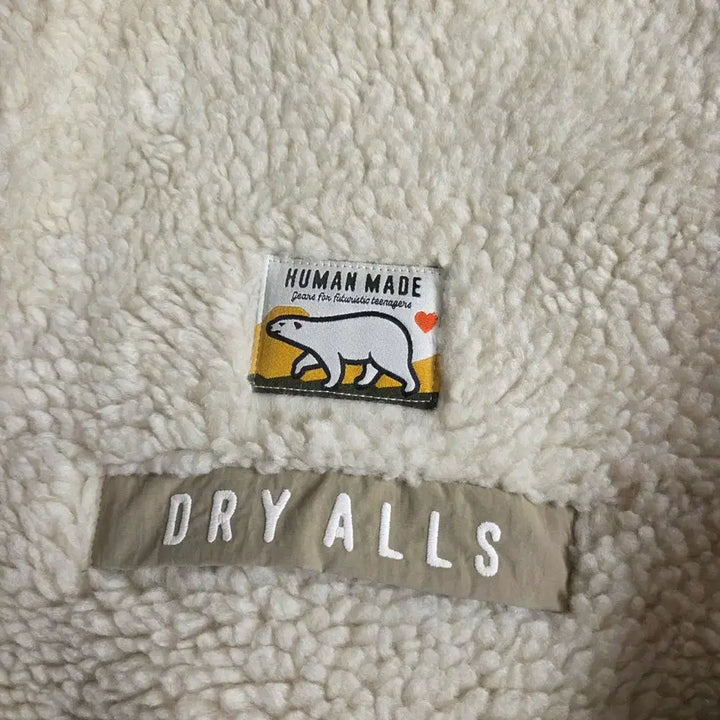 [BUNJANG] Human Made Boa Fleece Pullover White L / 휴먼메이드 보아 플리스 풀오버 화이트 L사이즈 판매