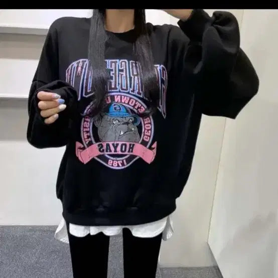 [BUNJANG] Bulldog Sweatshirt / 불독 맨투맨