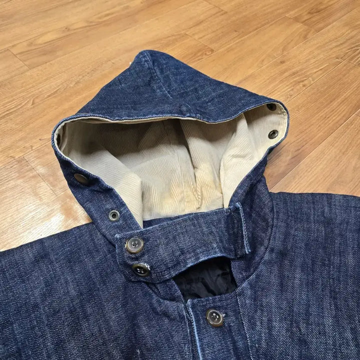 [BUNJANG] RRL Denim Hooded Coat XL / 폴로 랄프로렌 데님 후드 코트 XL RRL