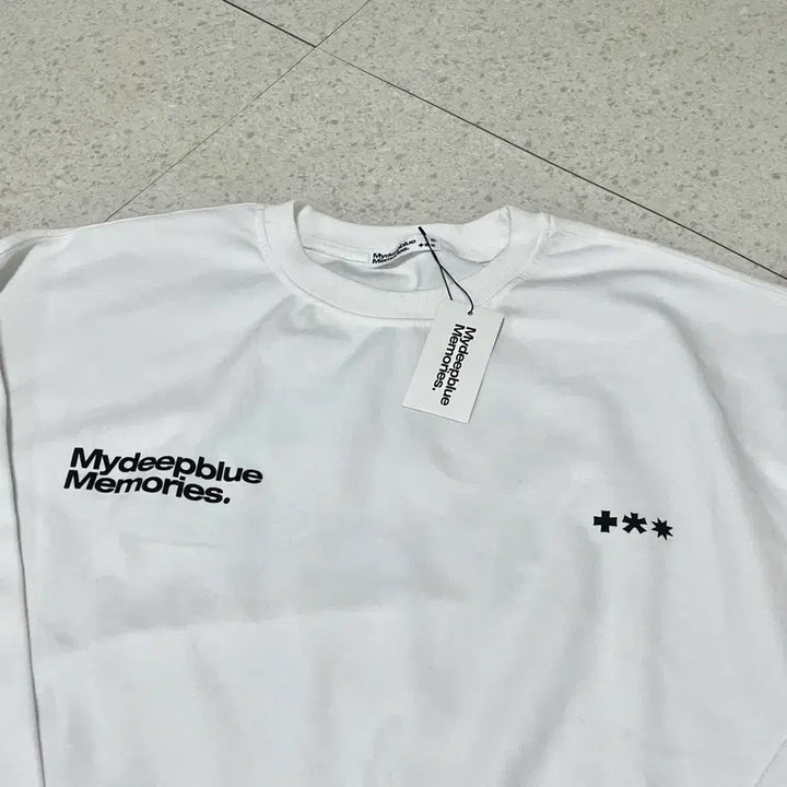 [BUNJANG] My Dearest Blue Memories Sweatshirt (Size 2) / (새상품)마이딥블루메모리즈 맨투맨 2사이즈