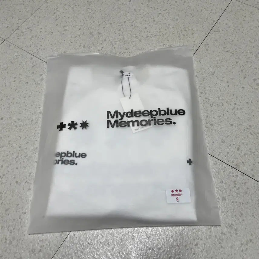 [BUNJANG] My Dearest Blue Memories Sweatshirt (Size 2) / (새상품)마이딥블루메모리즈 맨투맨 2사이즈