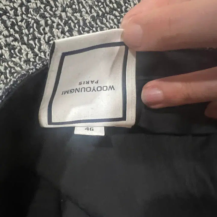 [BUNJANG] Wooyoungmi 19FW Main Check Double Set-up / 우영미 19fw 명작 메인체크 셋업 더블, 턴업 46/46