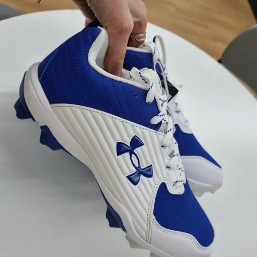 [BUNJANG] Under Armour Baseball Cleats Blue/White New / 언더아머 야구화 블루/화이트 새상품