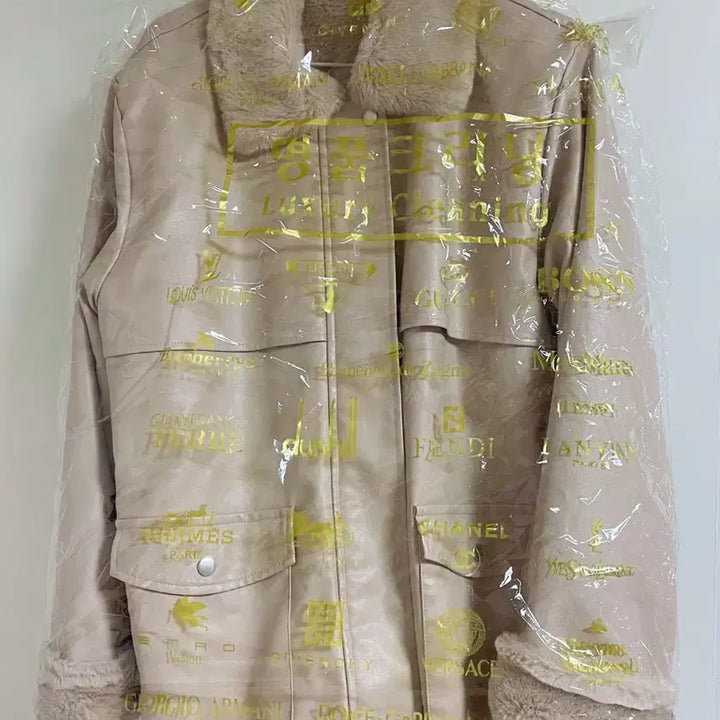 [BUNJANG] NeedOn Women's Faux Fur Belted Leather Jacket / 정가5.2/드라이 완료) 여자 퍼 무스탕 벨트 가죽자켓 니드온