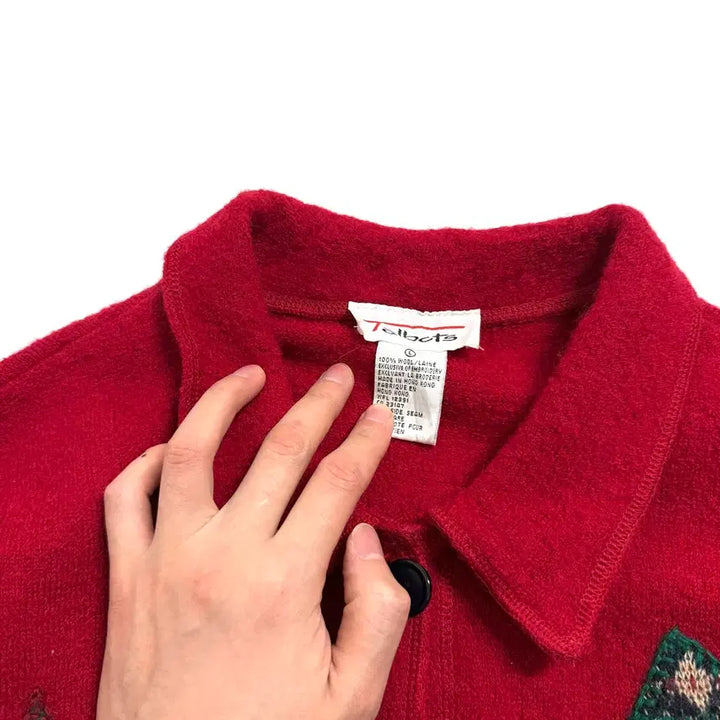 [BUNJANG] Christmas Tyrol Wool Jacket / 티롤 크리스마스 울 자켓