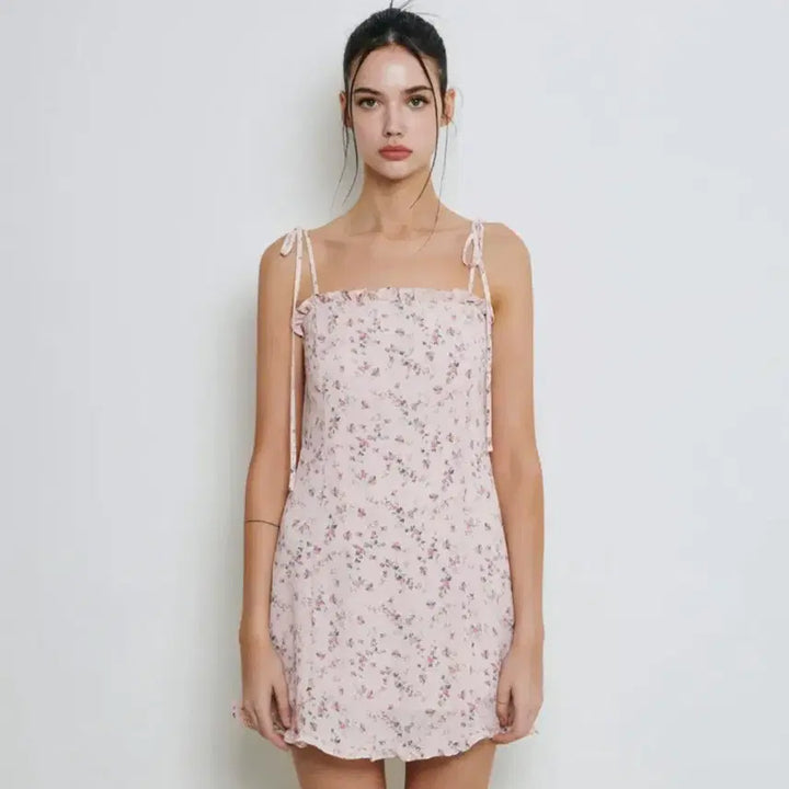 [BUNJANG] NMIXX Frill Mini Dress Pink / 낫유어로즈 프릴 미니 드레스 핑크