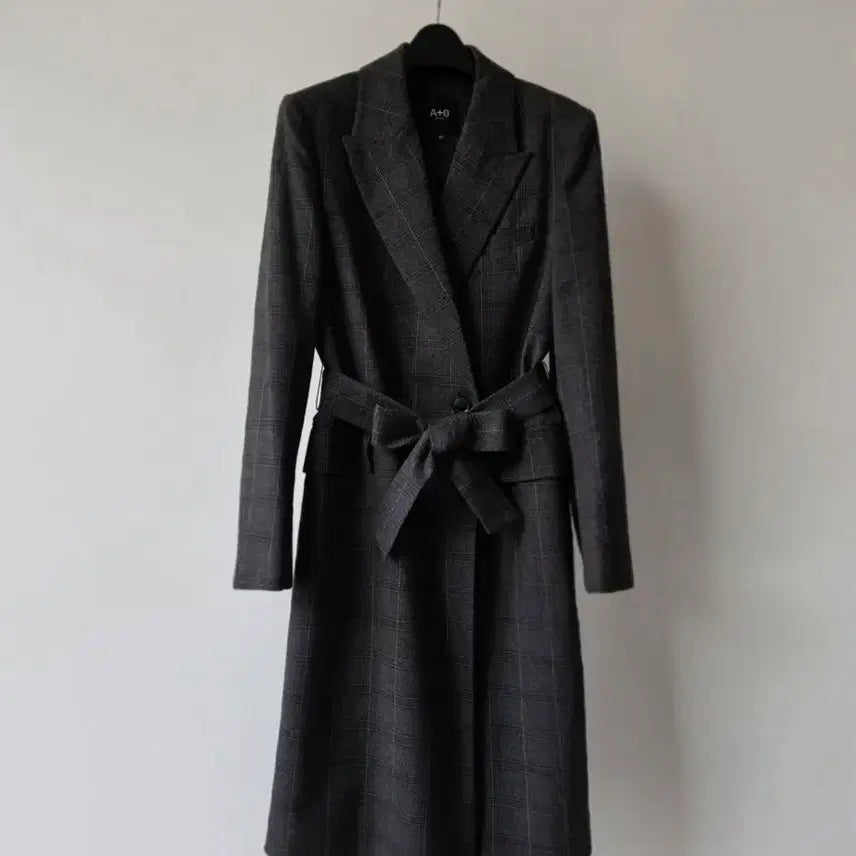 [BUNJANG] The Edge Check Spun Trench Coat / 더엣지  체크 스판 트렌치(2-WAY)코트-5566(새제품)