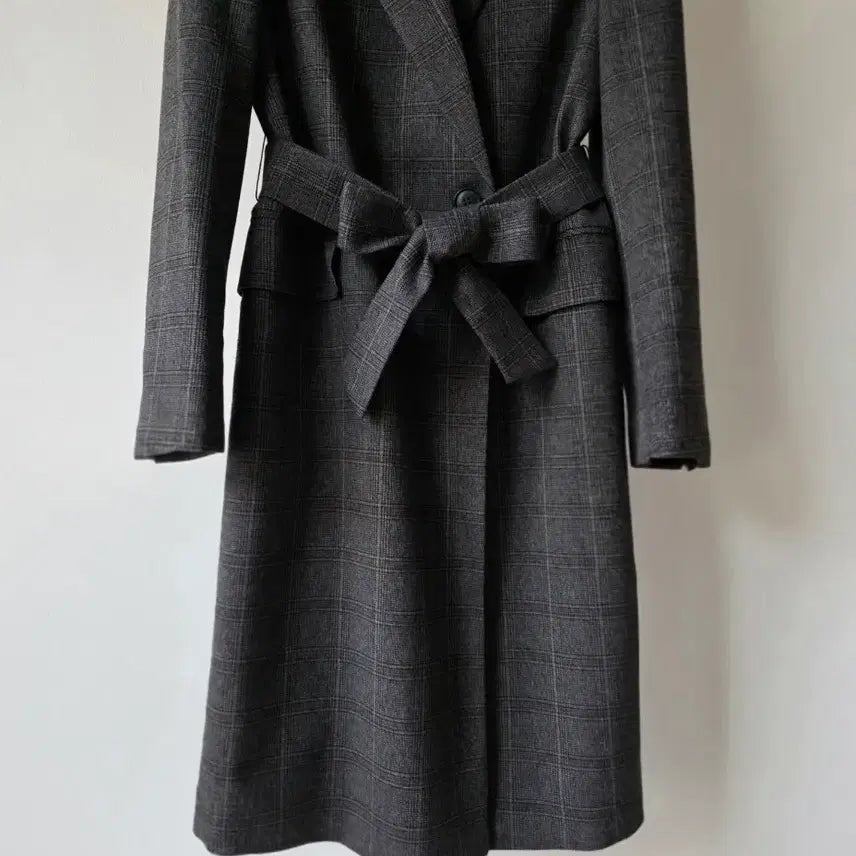 [BUNJANG] The Edge Check Spun Trench Coat / 더엣지  체크 스판 트렌치(2-WAY)코트-5566(새제품)