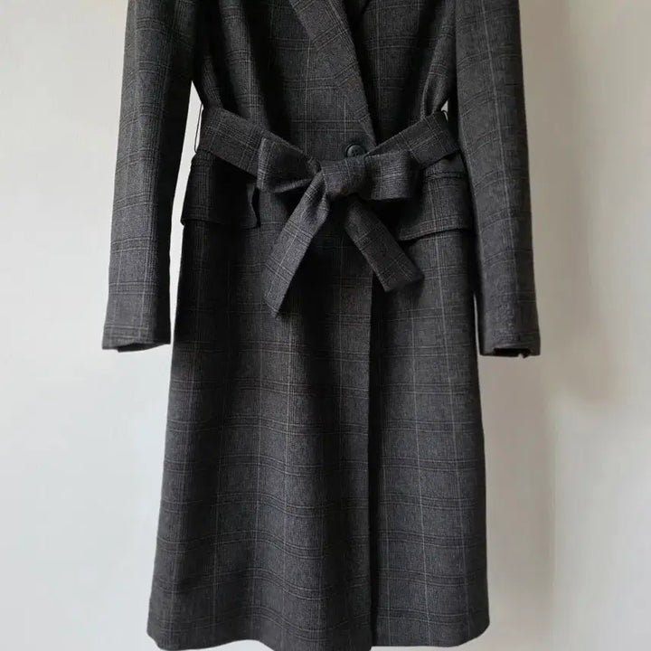 [BUNJANG] The Edge Check Spun Trench Coat / 더엣지  체크 스판 트렌치(2-WAY)코트-5566(새제품)