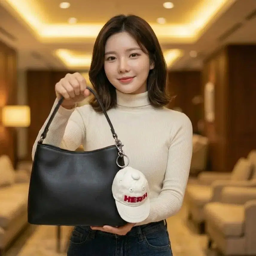 [BUNJANG] 아이유 H.E.R 볼캡 키링 (코튼+메탈) | 가방파우치 꾸미기 / 아이유 H.E.R 볼캡 키링 (코튼+메탈) | 가방파우치 꾸미기