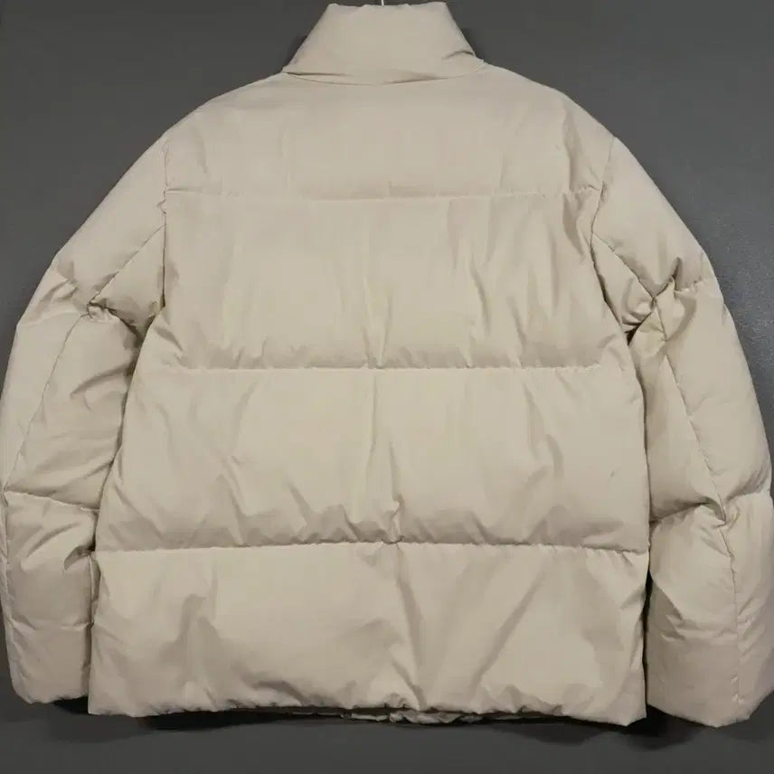 [SOLD OUT] 실측 L (100) coor 쿠어 구스다운 숏 패딩 점퍼 자켓 크림