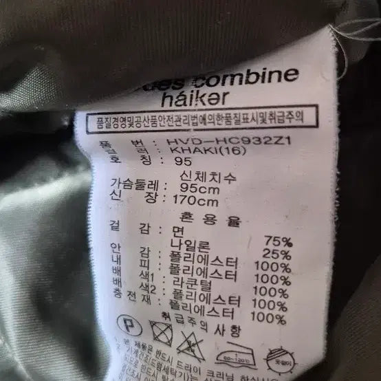 [BUNJANG] Codes Combine 95 Jacket / 코데즈 컴바인 야상점퍼 95