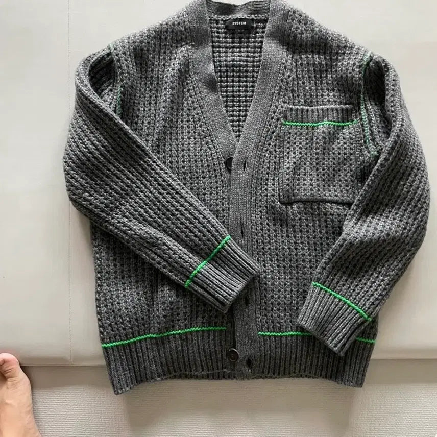[BUNJANG] System Homme Waffle Cardigan / 시스템옴므 와플가디건