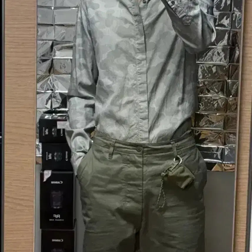 [SOLD OUT] 아르마니 스트라이프 셔츠 M