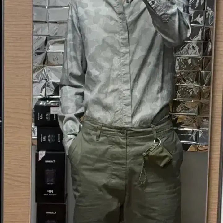 [SOLD OUT] 아르마니 스트라이프 셔츠 M