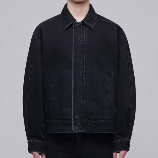[BUNJANG] Jjanggu Daddy Cone Oversized Denim Blouson Jacket / 짱구대디 cone 오버사이즈 데님 블루종 재킷 트러커