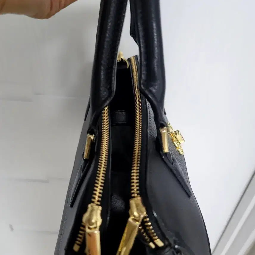 [BUNJANG] Tory Burch Black Leather Crossbody Tote Bag / 토리버치 블랙 레더 크로스백 토트백