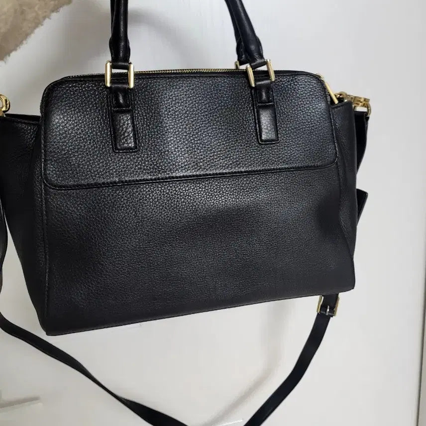 [BUNJANG] Tory Burch Black Leather Crossbody Tote Bag / 토리버치 블랙 레더 크로스백 토트백
