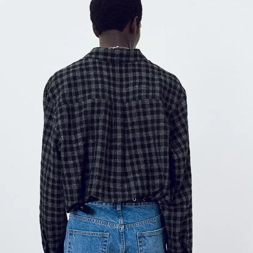 [BUNJANG] Toni Wek Light Wool Brushed Check Shirt L / 토니웩 Light Wool Brushed Check Shirt L