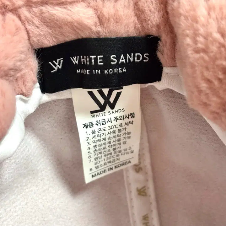 [BUNJANG] White Sand Ear Muffs Cap Fur Hat Pink / (1회 시착)화이트샌즈 이어머프 캡 퍼 모자 핑크