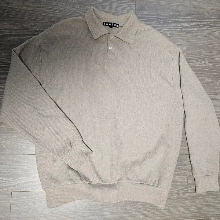 [BUNJANG] Snatch Black Long-Sleeve Collar T-Shirt / snatch 스내치 카라넥 긴팔 티셔츠 블랙외