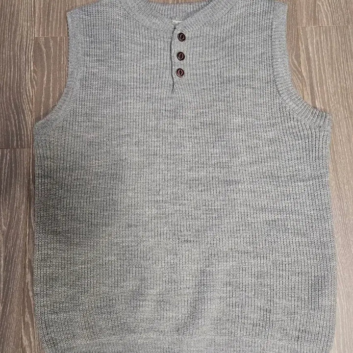 [BUNJANG] Gray Knit Vest / 회색 니트 조끼