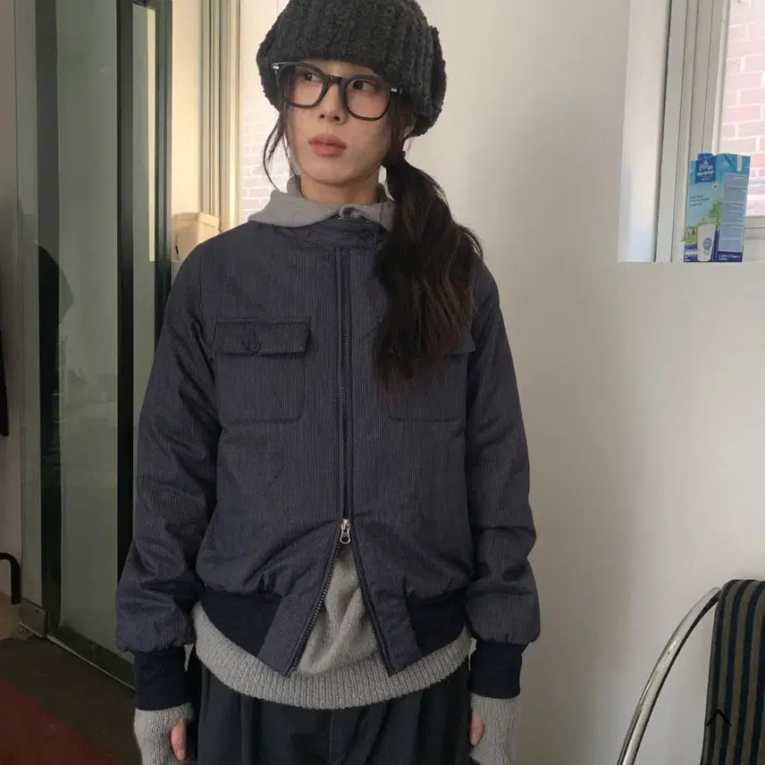 [BUNJANG] Reetkeem POCKET STRIPE JUMPER Jacket / 릿킴 reetkeem POCKET STRIPE JUMPER 자켓