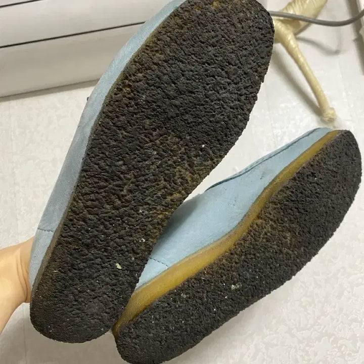 [BUNJANG] Clarks Wallabee Blue Suede Loafers / 클락스 왈라비 블루 스웨이드 로퍼 265