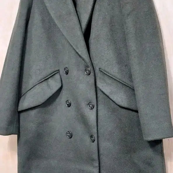 [BUNJANG] H&M Double Breasted Long Coat / H&M 더블 브레스트 코트