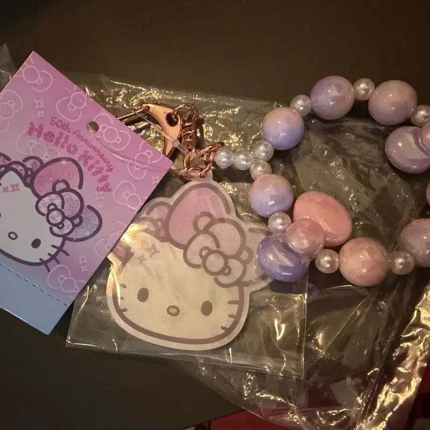 [BUNJANG] Hello Kitty 50th Anniversary Limited Strap Keyring / 헬로키티 50주년 한정 스트랩키링