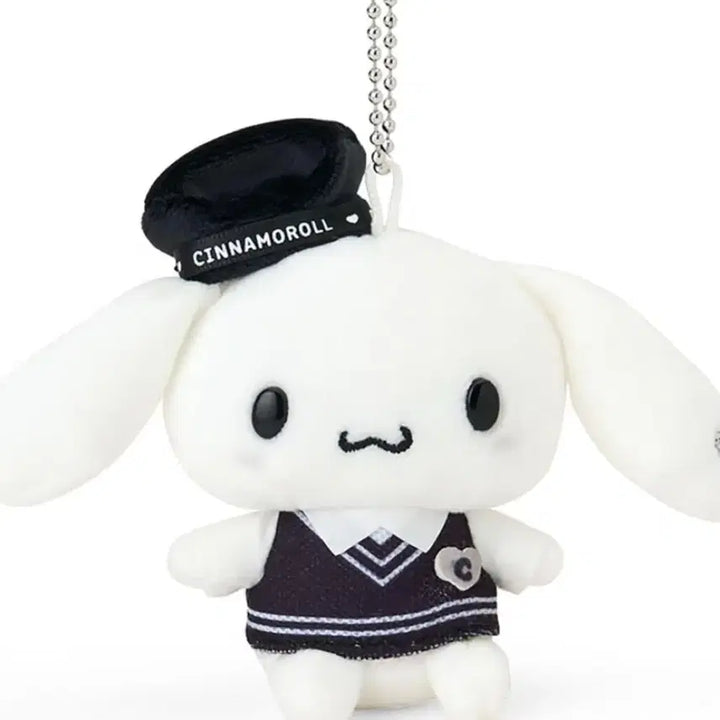 [BUNJANG] Sanrio Cinnamoroll Monotone Mascot Keyring / 일본정품) 산리오 시나모롤 마스코트 모노톤 키링