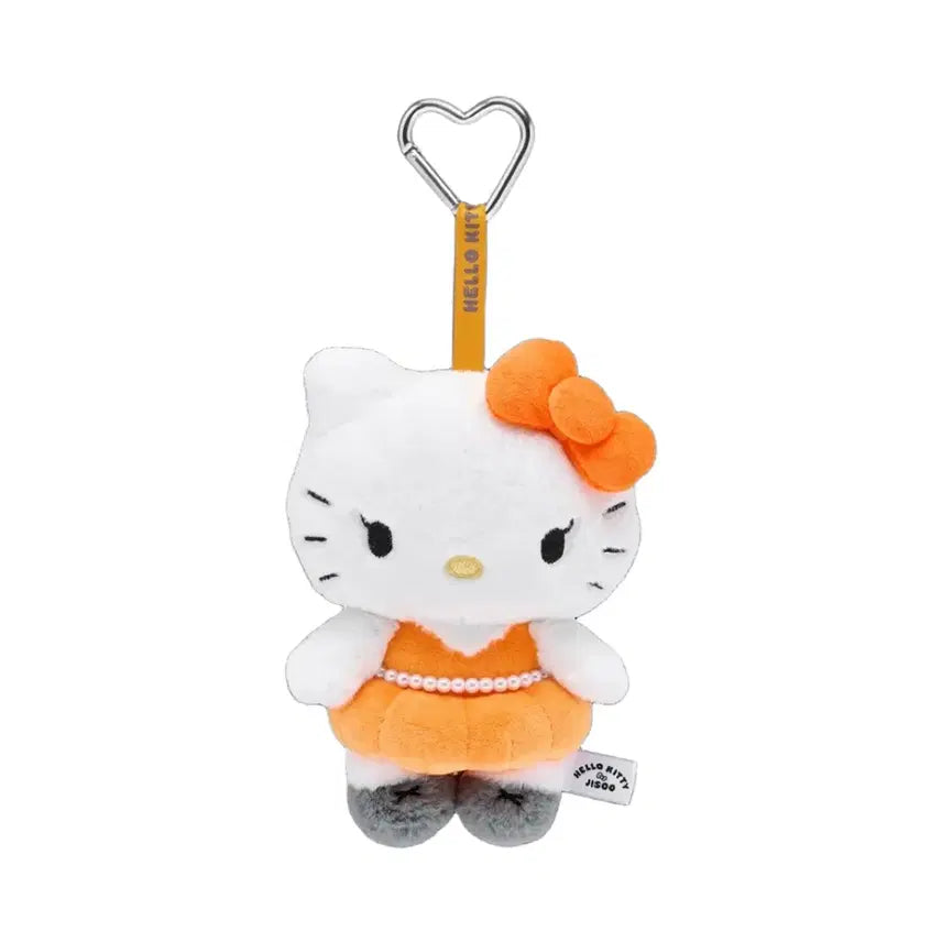 [BUNJANG] Jisoo Hello Kitty Plush Keyring Orange / 헬로키티 x 지수 플러시 키링 오렌지
