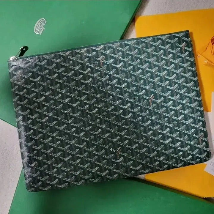 [BUNJANG] GM Goyard Sena Clutch Green / [풀구성] GM / 고야드 세나 클러치 그린