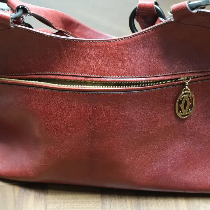 [BUNJANG] Cartier Marcello Red Tote Bag / 까르띠에 마르첼로 레드 토트백