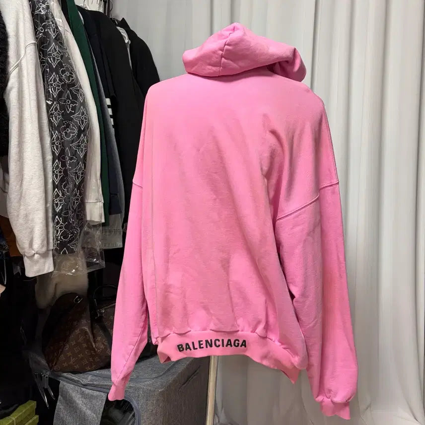 [BUNJANG] Balenciaga Back Logo Hoodie / {새상품/105}발렌시아가 백로고 후드티