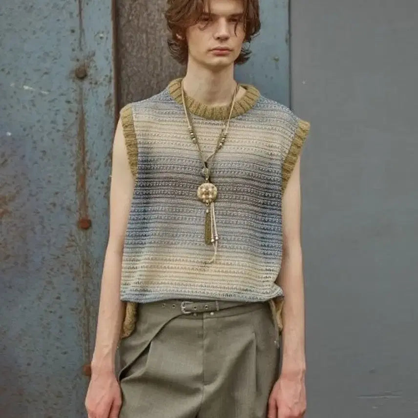 [BUNJANG] Anderson Bell Unisex Cut and Sew Knit Vest XL / 앤더슨벨 유니섹스 컷 앤 소운 니트 베스트 XL