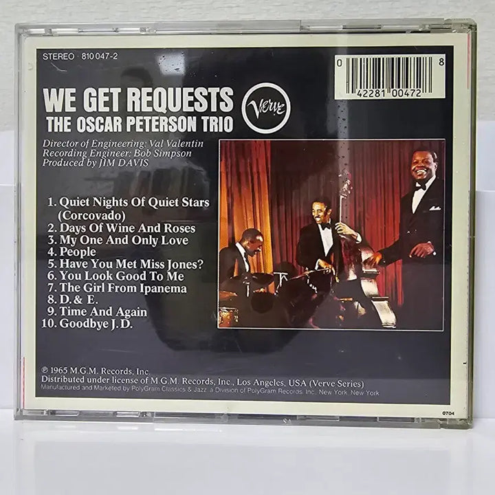 [BUNJANG] Oscar Peterson Trio We Get Requests CD / 오스카 피터슨 트리오 We Get Requests CD