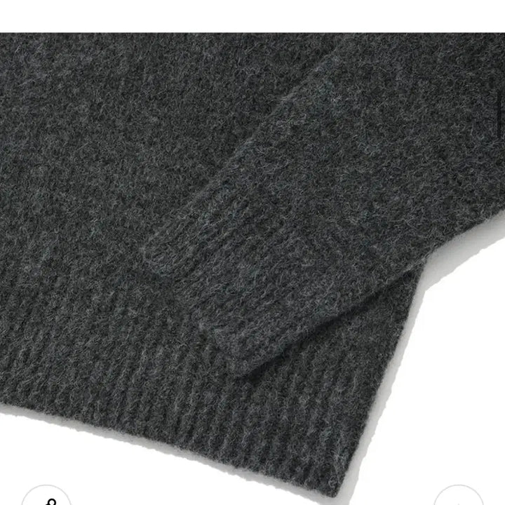 [BUNJANG] Kirsh Collection Round Neck Knit Charcoal / 키르시 컬렉션 라운드 넥 니트 챠콜