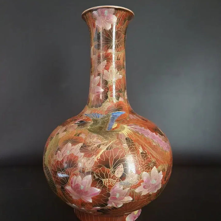 [BUNJANG] Chinese Porcelain Vase / 금사법랑 용봉문 상병 높이39.8cm구연부10.3cm 중국도자기