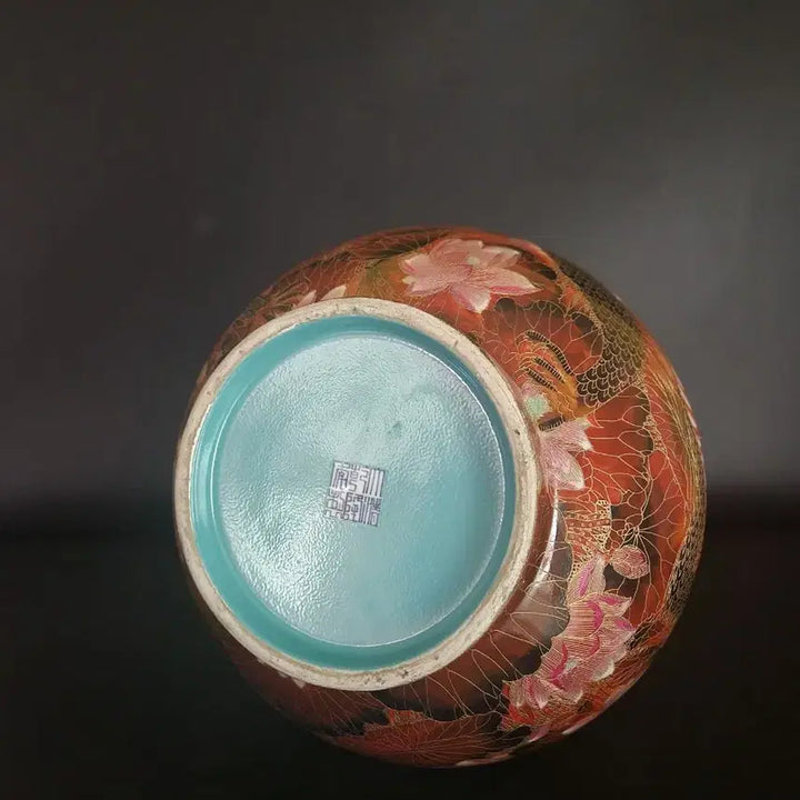 [BUNJANG] Chinese Porcelain Vase / 금사법랑 용봉문 상병 높이39.8cm구연부10.3cm 중국도자기