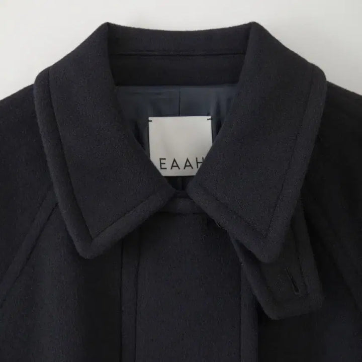 [BUNJANG] eaah Half Balmacaan Coat Navy / eaah 이아 하프 발마칸 코트 네이비
