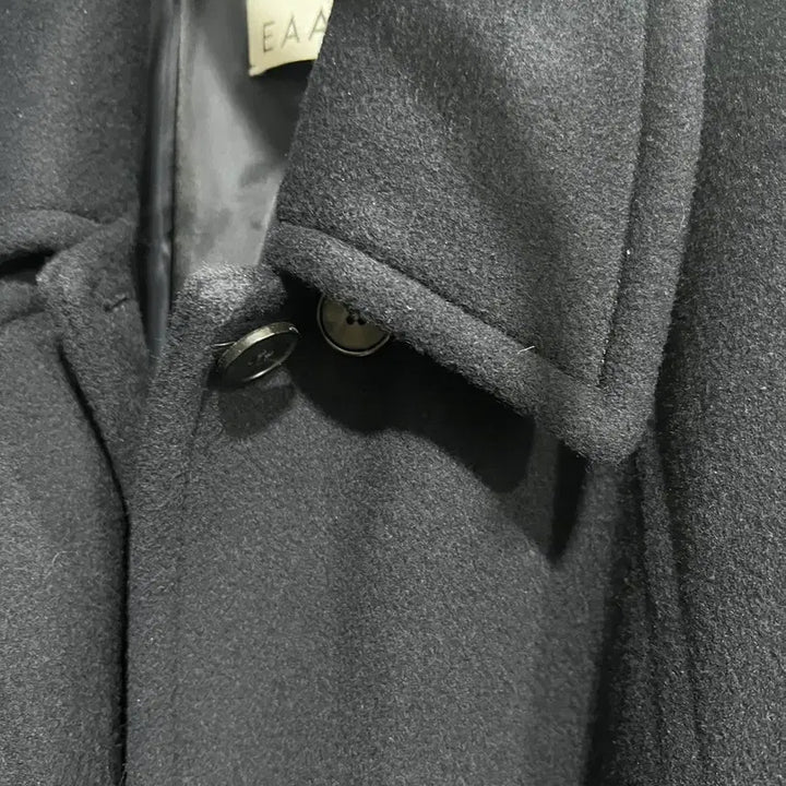 [BUNJANG] eaah Half Balmacaan Coat Navy / eaah 이아 하프 발마칸 코트 네이비