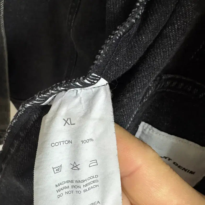 [BUNJANG] INSTANT DENIM Black Denim Jacket XL / INSTANT DENIM 블랙 데님 자켓 XL