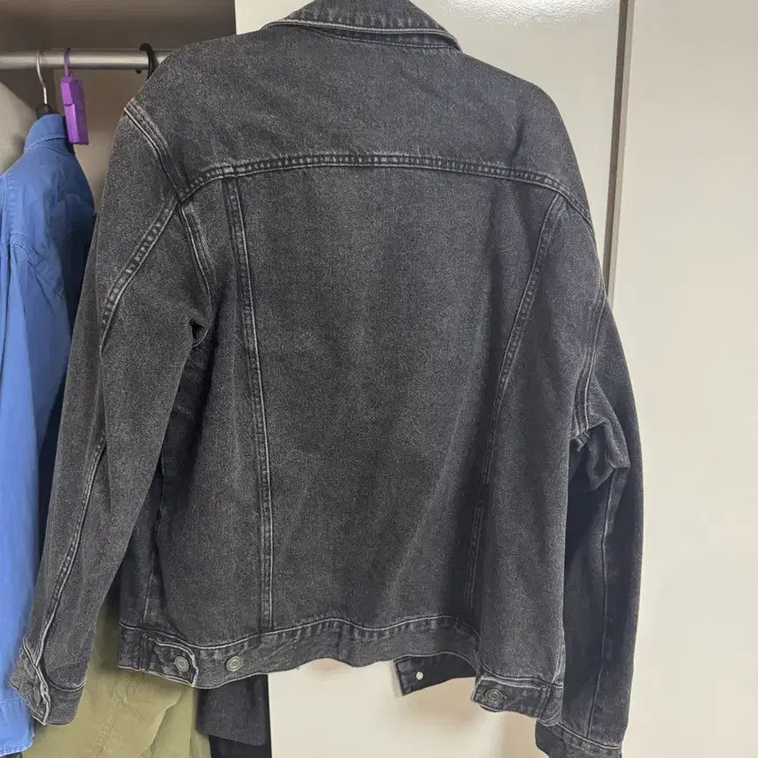 [BUNJANG] INSTANT DENIM Black Denim Jacket XL / INSTANT DENIM 블랙 데님 자켓 XL