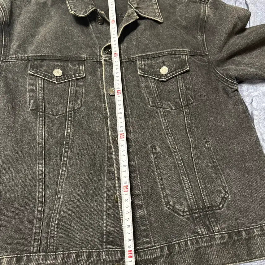 [BUNJANG] INSTANT DENIM Black Denim Jacket XL / INSTANT DENIM 블랙 데님 자켓 XL