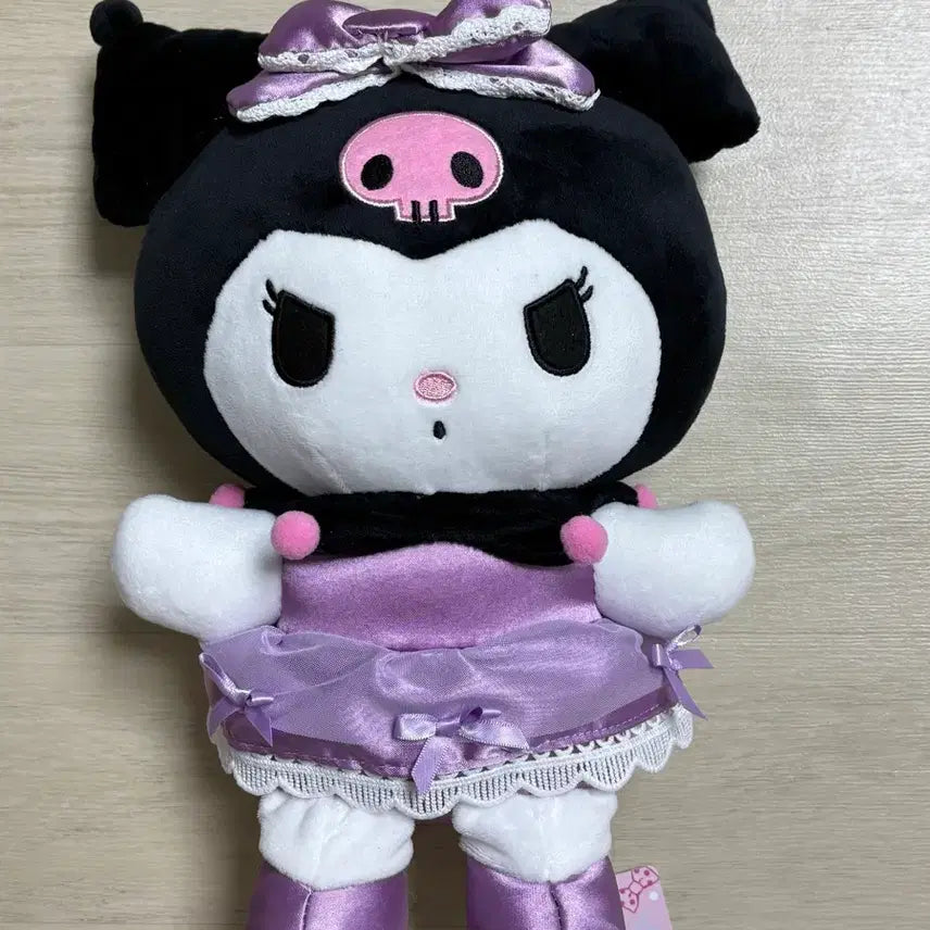 [BUNJANG] Sanrio Kuromi Purple Dress Up Medium Plush Doll / 산리오 쿠로미 드레스업 퍼플 드레스 중형인형(새상품)