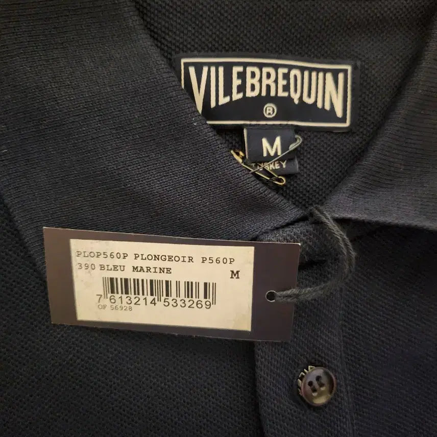 [BUNJANG] VILEBREQUIN Navy Polo Pique Shirt / 새상품 빌보콰 VILEBREQUIN 네이비 폴로 피케 셔츠