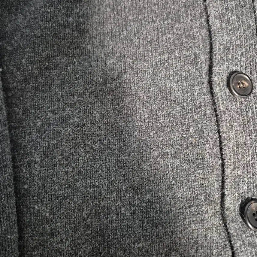 [BUNJANG] In The Raw Alpaca Heavy Knit Cardigan Charcoal / 인더로우 알파카 헤비 니트 가디건 차콜 2