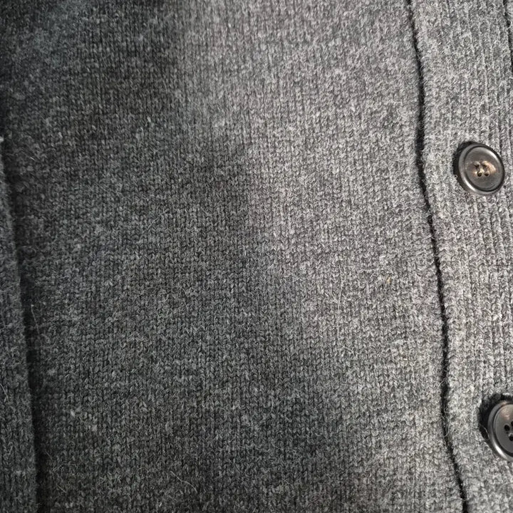 [BUNJANG] In The Raw Alpaca Heavy Knit Cardigan Charcoal / 인더로우 알파카 헤비 니트 가디건 차콜 2
